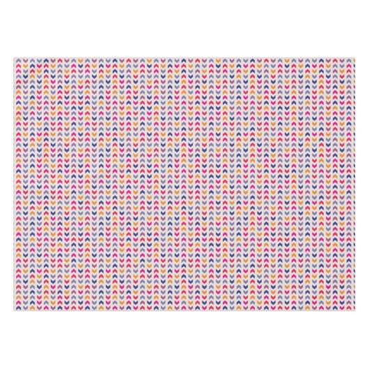 Aztec Chevron kleurig patroon Tafelkleed (Voorkant (Horizontaal))