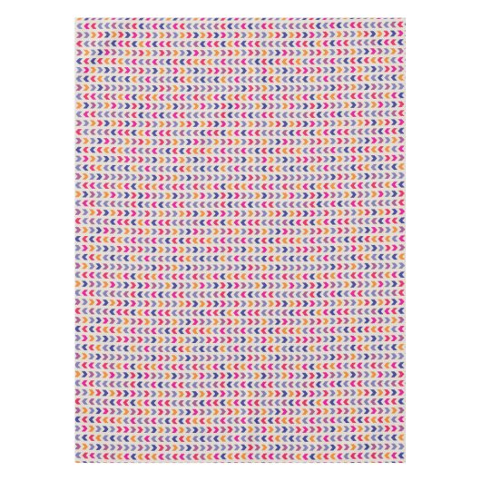 Aztec Chevron kleurig patroon Tafelkleed (Voorkant)