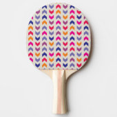 Aztec Chevron kleurig patroon Tafeltennisbatje (Voorkant)