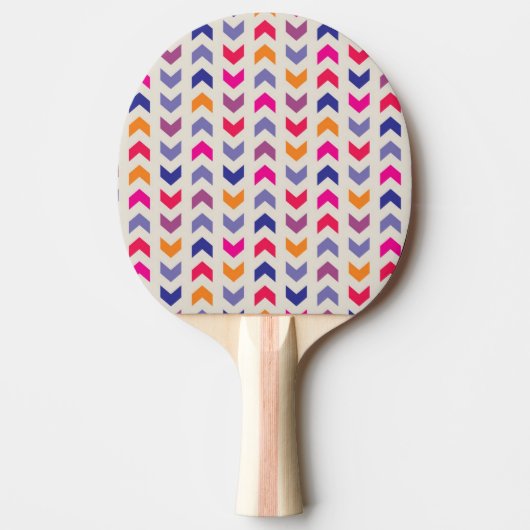 Aztec Chevron kleurig patroon Tafeltennisbatje (Voorkant)
