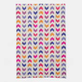 Aztec Chevron kleurig patroon Theedoek (Verticaal)