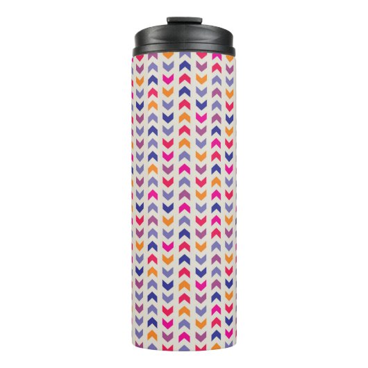 Aztec Chevron kleurig patroon Thermosbeker (Voorkant)