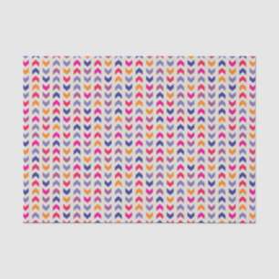 Aztec Chevron kleurig patroon Tissuepapier