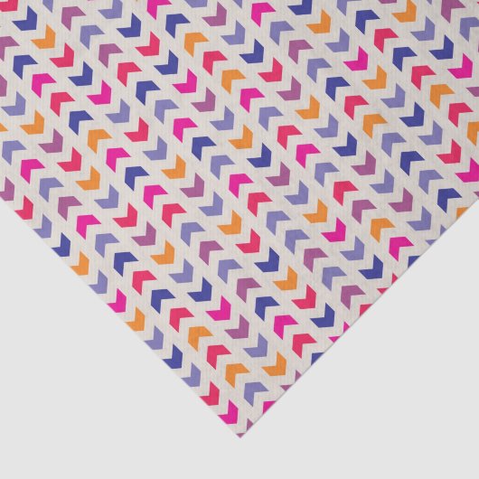 Aztec Chevron kleurig patroon Tissuepapier (Detail)