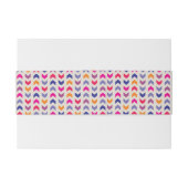 Aztec Chevron kleurig patroon Uitnodigingen Wikkel (Achterkant Voorbeeld)