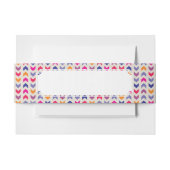 Aztec Chevron kleurig patroon Uitnodigingen Wikkel (Voorkant Voorbeeld)