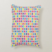 Aztec Chevron kleurrijk Accent Kussen (Achterkant (Verticaal))