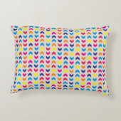 Aztec Chevron kleurrijk Accent Kussen (Achterkant)