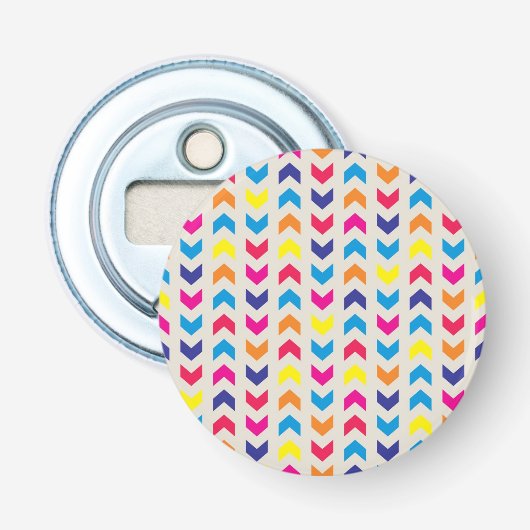 Aztec Chevron kleurrijk Button Flesopener (Voorkant)
