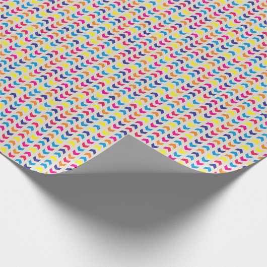 Aztec Chevron kleurrijk Cadeaupapier (Hoek)