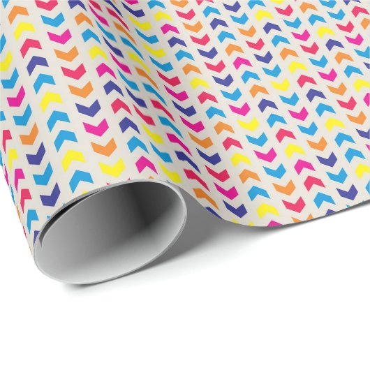 Aztec Chevron kleurrijk Cadeaupapier (Rol Hoek)