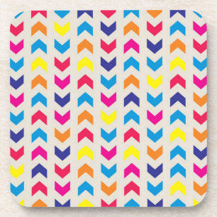 Aztec Chevron kleurrijk Drankjes Onderzetter
