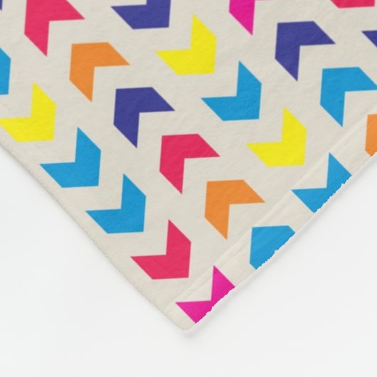 Aztec Chevron kleurrijk Fleece Deken (Hoek)