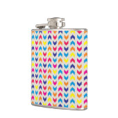 Aztec Chevron kleurrijk Heupfles (Links)