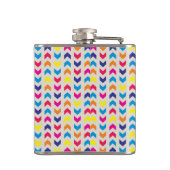 Aztec Chevron kleurrijk Heupfles (Achterkant)