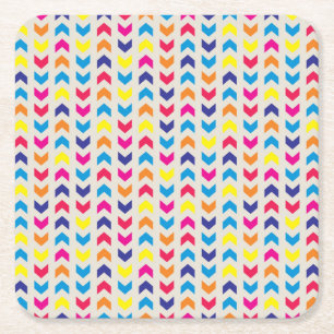 Aztec Chevron kleurrijk Kartonnen Onderzetters