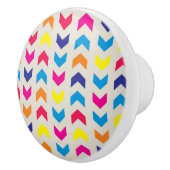Aztec Chevron kleurrijk Keramische Knop (Rechts)
