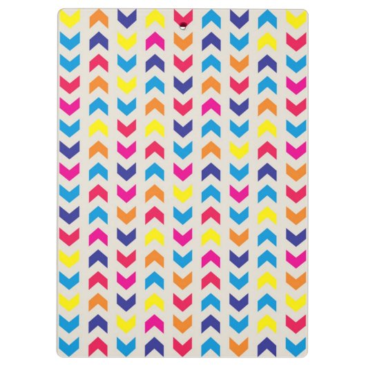 Aztec Chevron kleurrijk Klembord (Achterkant)