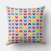Aztec Chevron kleurrijk Kussen (Achterkant)