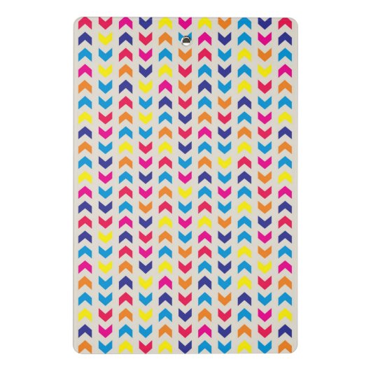 Aztec Chevron kleurrijk Mini Klembord (Achterkant)