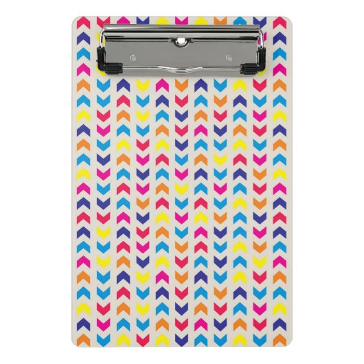 Aztec Chevron kleurrijk Mini Klembord (Voorkant)