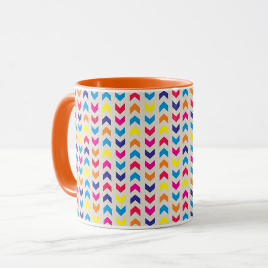 Aztec Chevron kleurrijk Mok (Voorkant links)