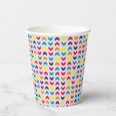 Aztec Chevron kleurrijk Papieren Bekers (Achterkant)