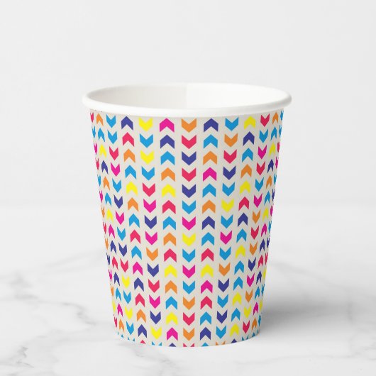 Aztec Chevron kleurrijk Papieren Bekers (Links)