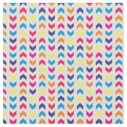 Aztec Chevron kleurrijk Stof (Close Up)
