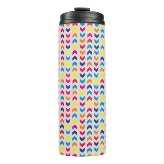 Aztec Chevron kleurrijk Thermosbeker (Voorkant)