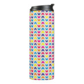 Aztec Chevron kleurrijk Thermosbeker (Gedraaid links)