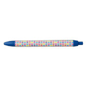 Aztec Chevron kleurrijk Zwarte Inkt Pen (Voorkant)