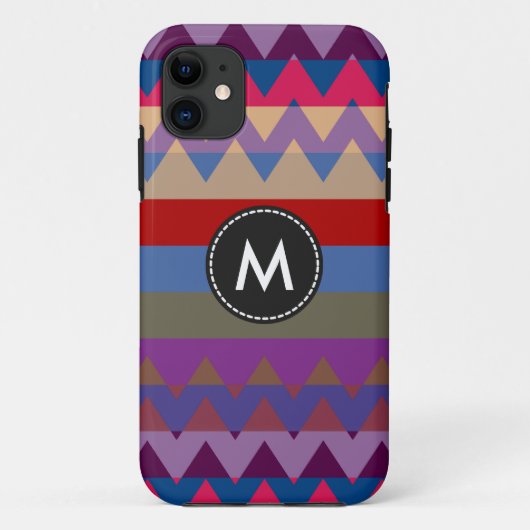 Aztec Chevron Stripes Pattern #2 Case-Mate iPhone Case (Achterkant)
