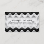 Aztec chevron zigzag patroon #2 visitekaartje (Achterkant)