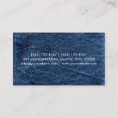 Aztec-chevron zigzag-patroon leder #6 visitekaartje (Achterkant)