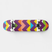 Aztec Chevron Zigzag Stripe Pattern 10 Skateboard (Horizontaal)