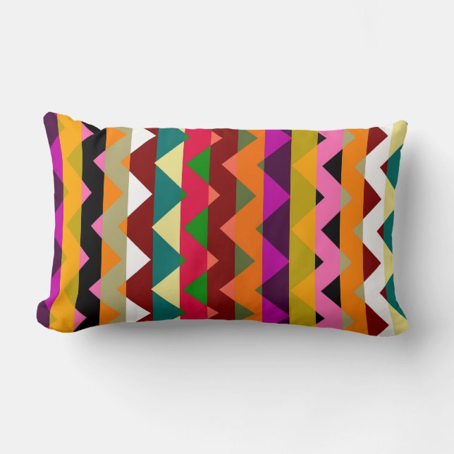 Aztec Chevron Zigzag Stripe Pattern 12 Kussen (Voorkant)