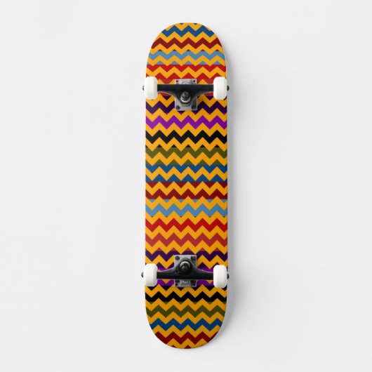Aztec Chevron Zigzag Stripe Pattern 5 Persoonlijk Skateboard (Voorkant)