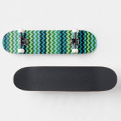 Aztec Chevron Zigzag Stripe Pattern 6 Skateboard (Horizontaal)