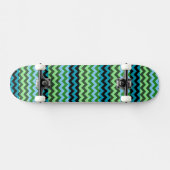 Aztec Chevron Zigzag Stripe Pattern 6 Skateboard (Horizontaal)