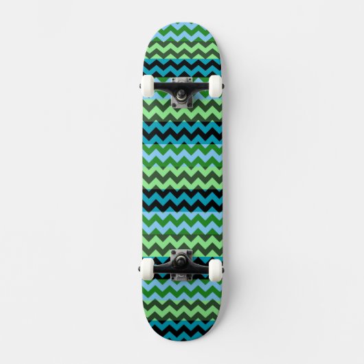 Aztec Chevron Zigzag Stripe Pattern 6 Skateboard (Voorkant)