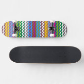 Aztec Chevron Zigzag Stripe Pattern 7 Skateboard (Horizontaal)