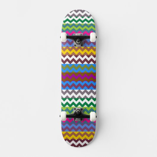 Aztec Chevron Zigzag Stripe Pattern 7 Skateboard (Voorkant)