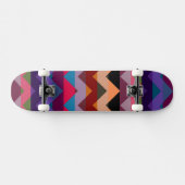 Aztec Chevron Zigzag Stripe Pattern Skateboard (Horizontaal)