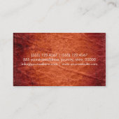 Aztec-chevron zigzagpatroon leder #5 visitekaartje (Achterkant)