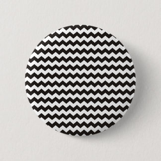 Aztec Chevron zwarte en witte zigzag strepen Ronde Button 5,7 Cm