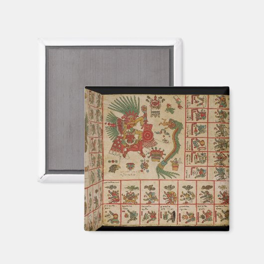 Aztec Codex Borbonicus Magneet (Voorkant / Achterkant)