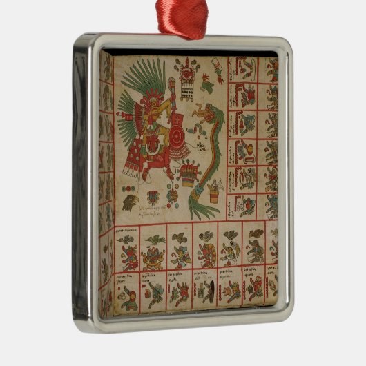 Aztec Codex Borbonicus Metalen Ornament (Rechts)
