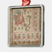 Aztec Codex Borbonicus Metalen Ornament (Links)