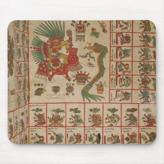 Aztec Codex Borbonicus Muismat (Voorkant)